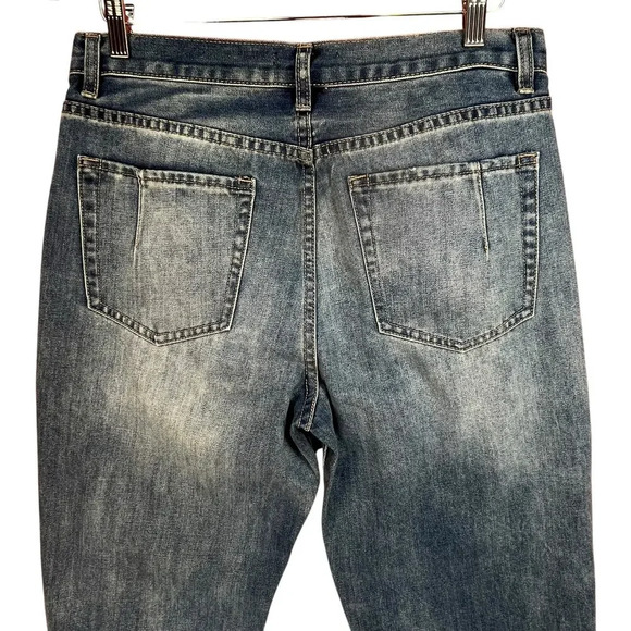 Nature Denim Women’s Distressed Ripped‎ Straight Raw Hem Street Wear Jeans 13 - Picture 5 of 7
